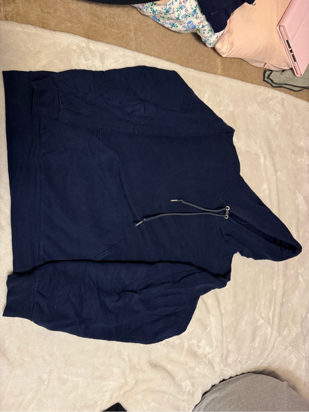 Men's 1 Navy Blue & 1 Gray Hooded Sweatshirts